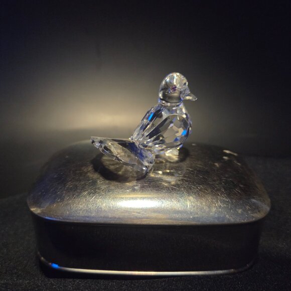 💎 Swarovski Crystal "Happy Duck" Figurine - Picture 1 of 6